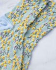 Women's Spring Blossoms Casual Socks: Blue