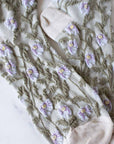 Daisy Flower Casual Socks: Grey