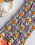 Vintage Floral Casual Socks: Bule/Navy