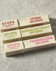 Cedar Incense Sticks & Holder - Set of 15