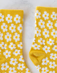 Full of Daisy Casual Socks: Rust