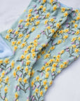Women's Spring Blossoms Casual Socks: Blue