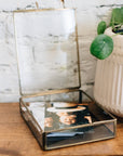 Antiqued Brass Keepsake Box