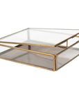 Antiqued Brass Keepsake Box