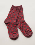 Polka Dots Casual Socks: Mauve