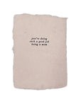you're doing such a good job being a mom note card