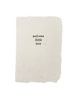 welcome little love card