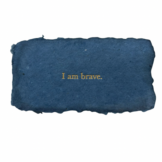 I am brave affirmation card