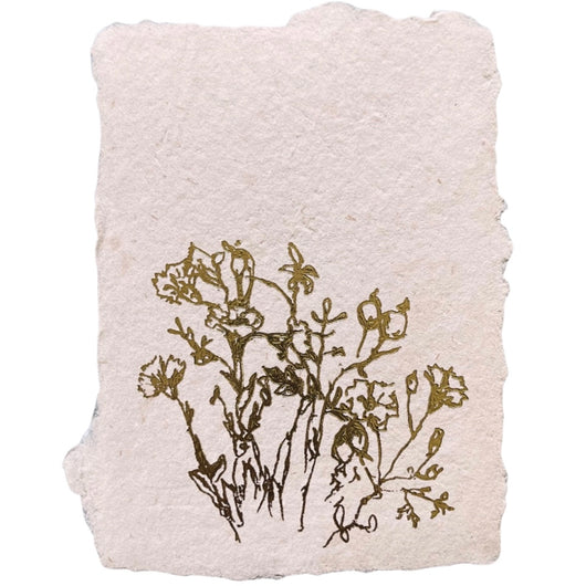 golden meadow note card