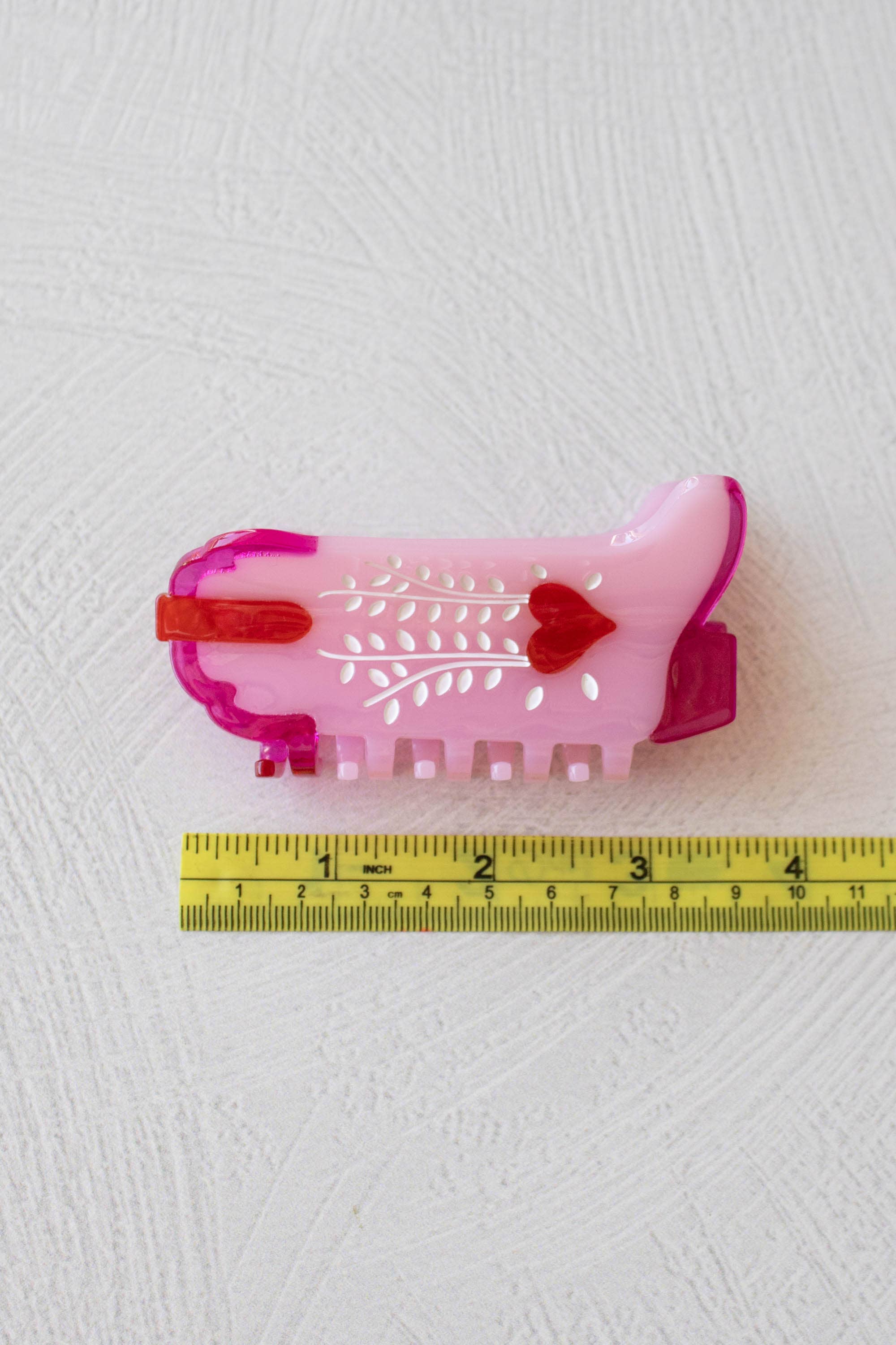 Eco My Sweet Heart Cowboy Boots Hair Claw Clip: Mint Caramel