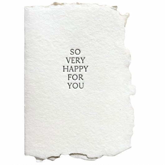 so very happy for you card