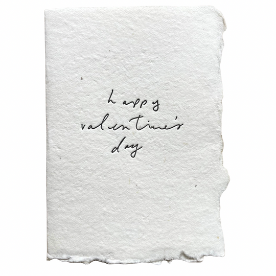 handwritten happy valentine’s day card
