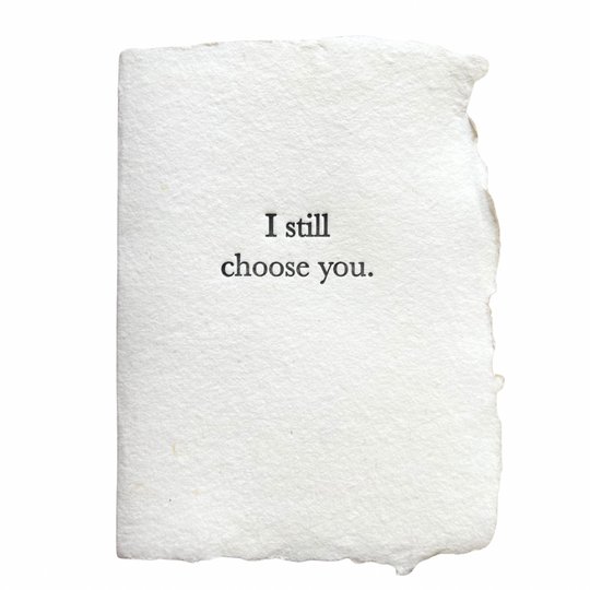 I still choose you card