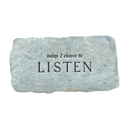 today I choose to listen intention card