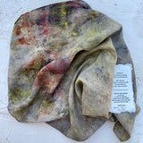 botanically ice-dyed 100% silk bandana - Batch No.1 | No.017 - No.024