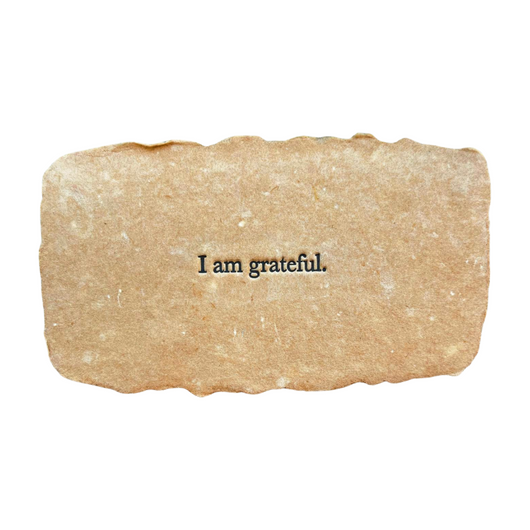 I am grateful affirmation card