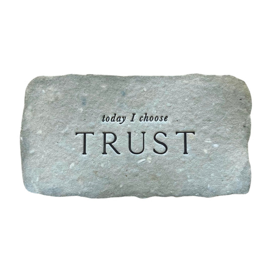 today I choose trust intention card