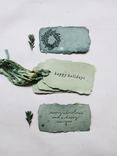 Holiday tags // place cards // tiny notes