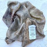 botanically ice-dyed 100% silk bandana - Batch No.1 | No.025 - No.030