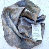 botanically ice-dyed 100% silk bandana - Batch No.1 | No.001 - No.008