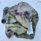 botanically ice-dyed 100% silk bandana - Batch No.1 | No.009 - No.016