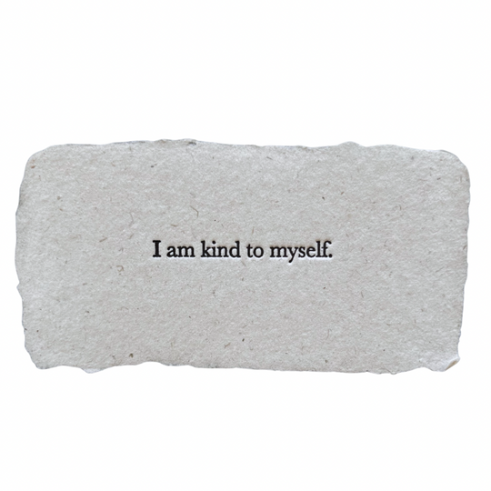 I am kind to myself affirmation card