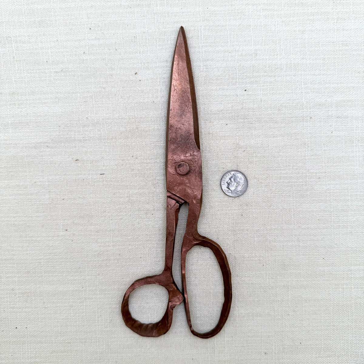 Hand forged Copper Plate Medium Scissors