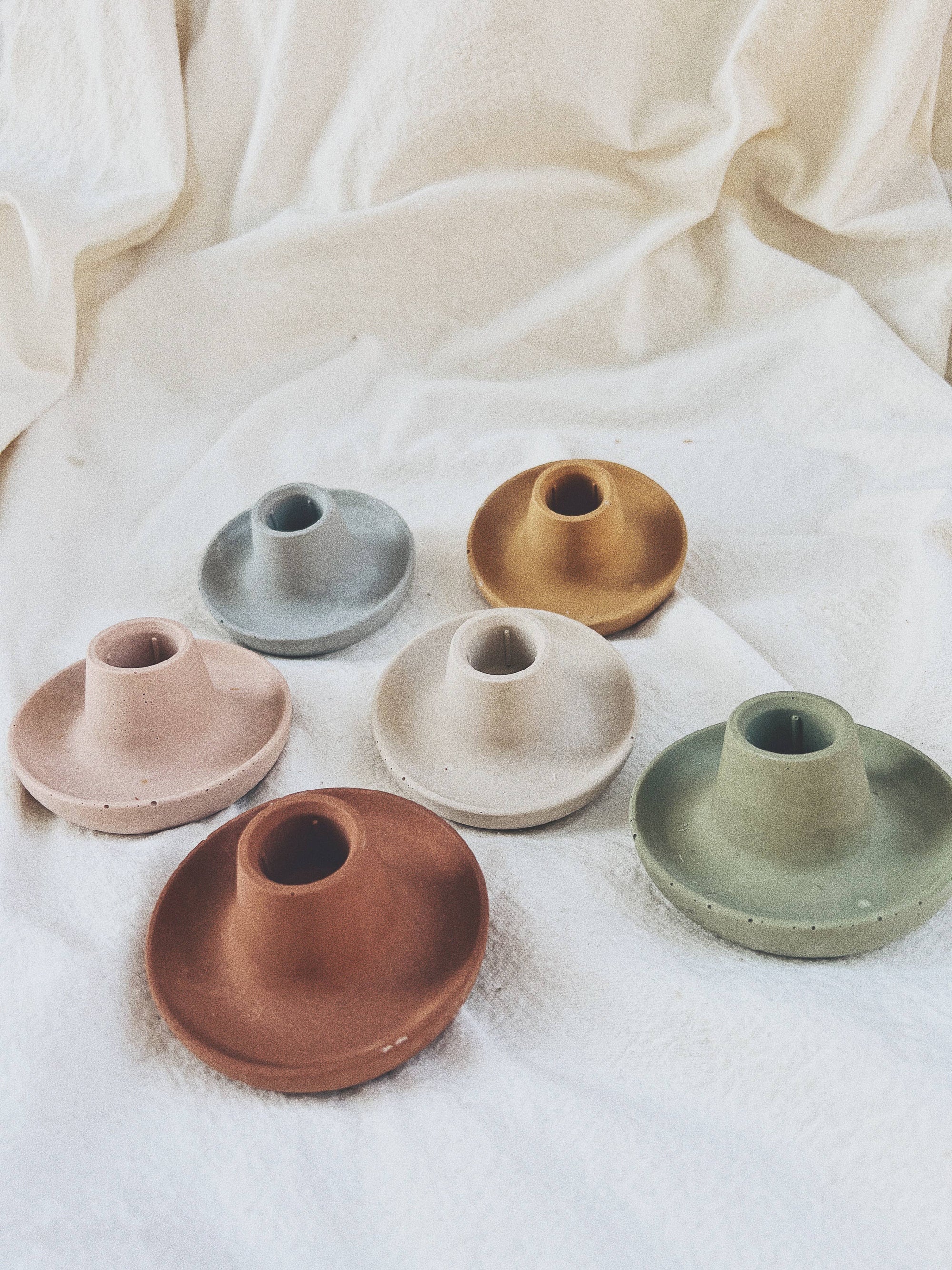 Candle holder No. 4: Dusty blue