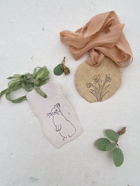 tiny cards and tags for spring
