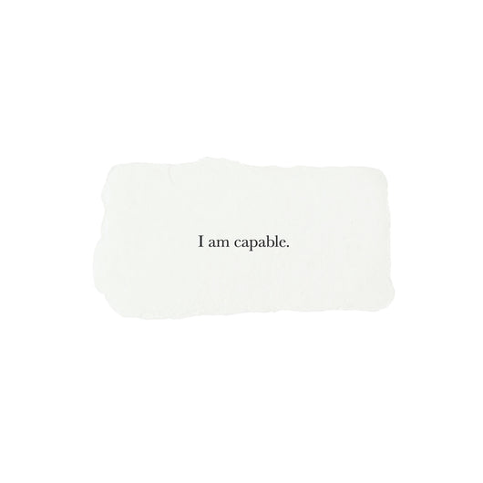 I am capable affirmation card