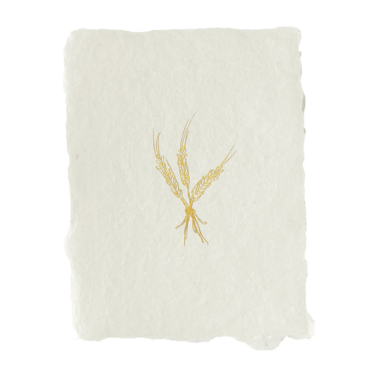 golden wheat note card