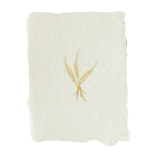golden wheat note card
