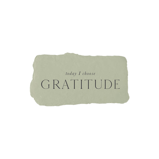 today I choose gratitude intention card