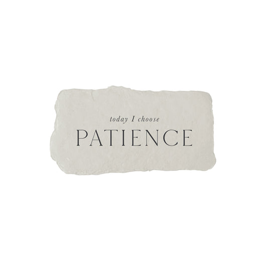 today I choose patience intention card