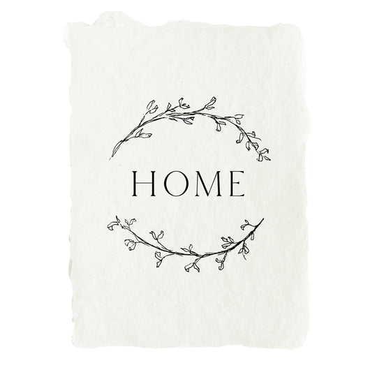 home with branches art print