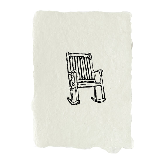 rocking chair art print