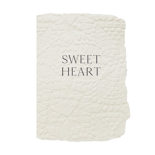 sweetheart lace imprint card